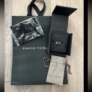 David Yurman Silver petite Wheaton ring